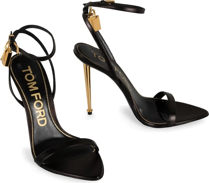 Heeled Leather Sandals - Image 3