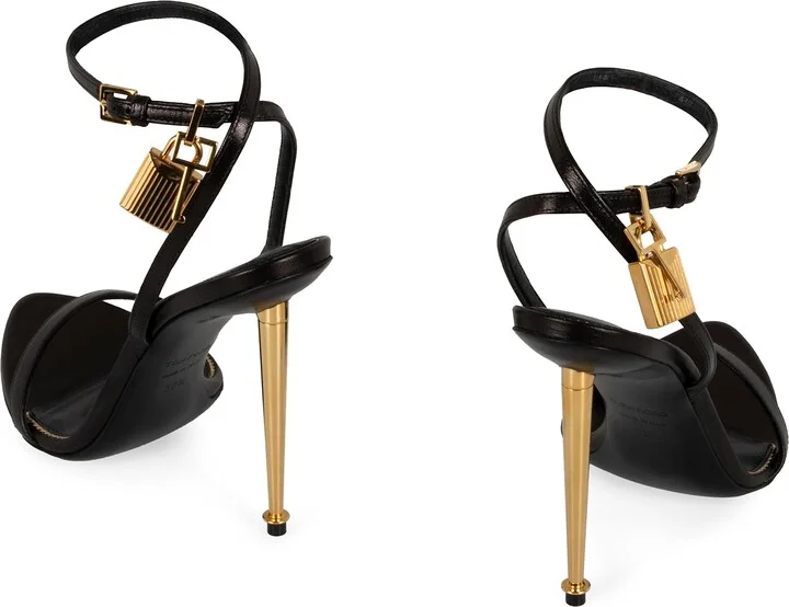 Heeled Leather Sandals - Image 4