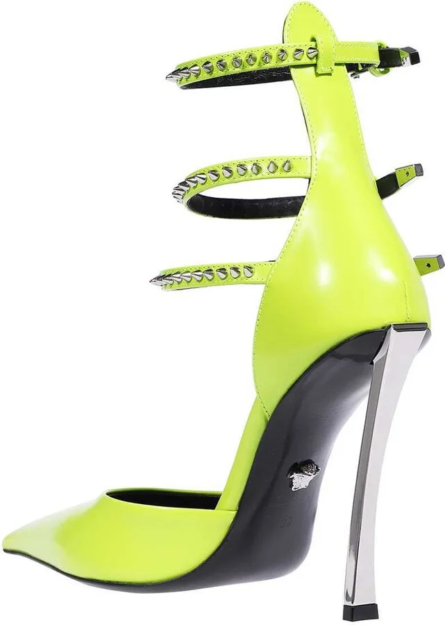 Heeled Leather Sandals - Image 3
