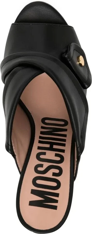 Heeled Leather Sandals - Image 4