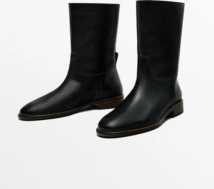 Heeled Lined Ankle Boots - Image 3