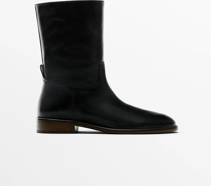 Heeled Lined Ankle Boots