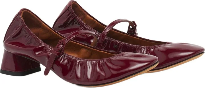 Heeled Mary Jane In Glossy Leather - Image 2