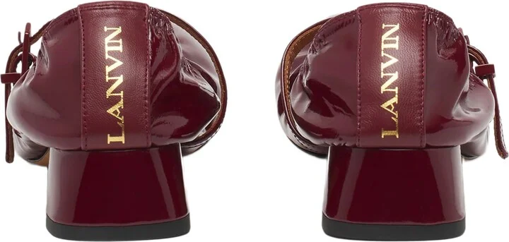 Heeled Mary Jane In Glossy Leather - Image 4