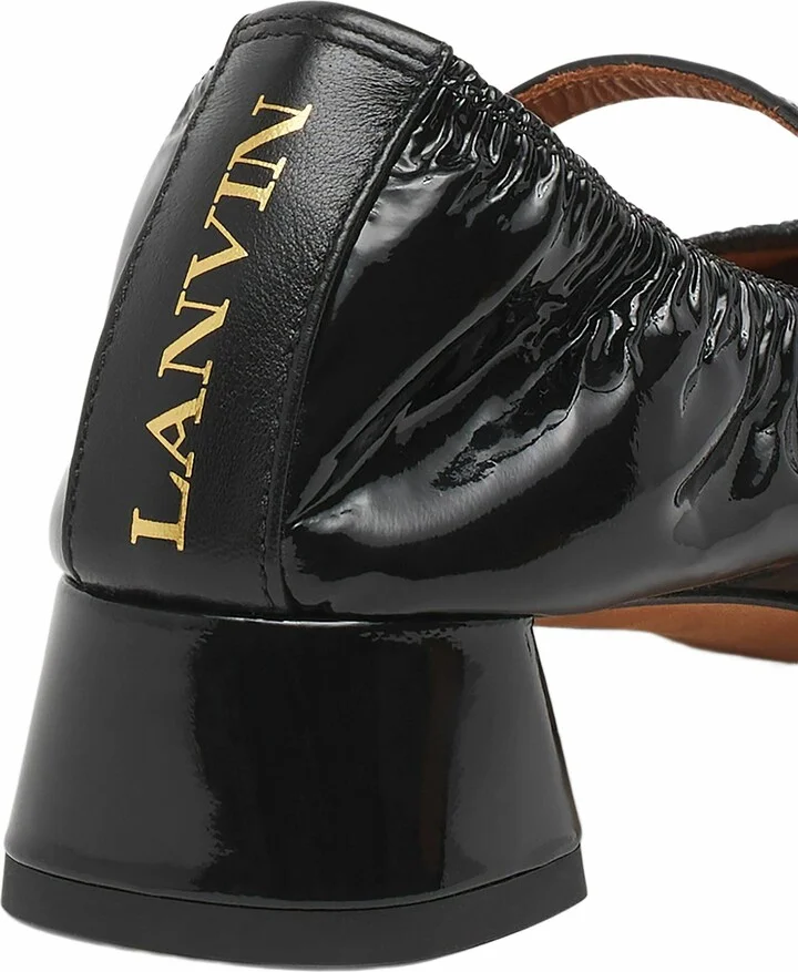 Heeled Mary Jane In Glossy Leather - Image 11