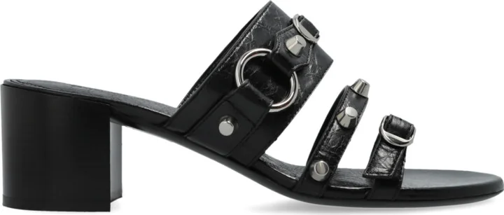 Heeled Mules "City", , - Black