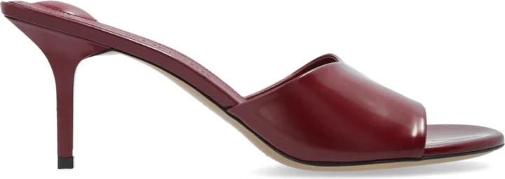 Heeled Mules `Cubisto`, , - Burgundy