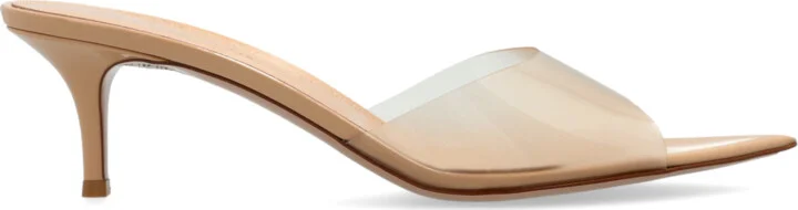 Heeled Mules "Elle", , - Beige