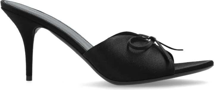 Heeled Mules Knife, , - Black