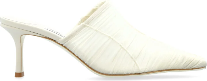 Heeled Mules Lotta, , - Cream