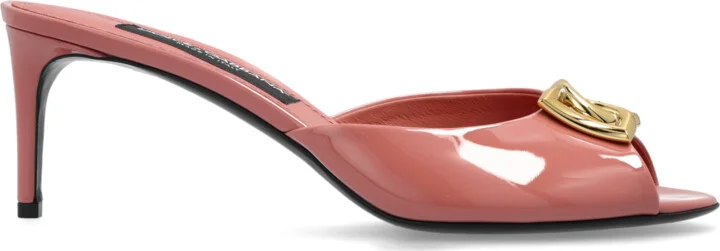 Heeled Mules, , - Pink