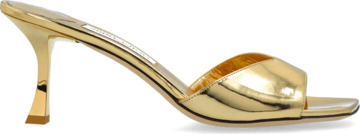 Heeled Mules Skye, , - Gold