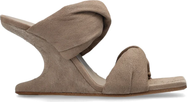 Heeled Mules Twisted Cantilever 8, , - Brown