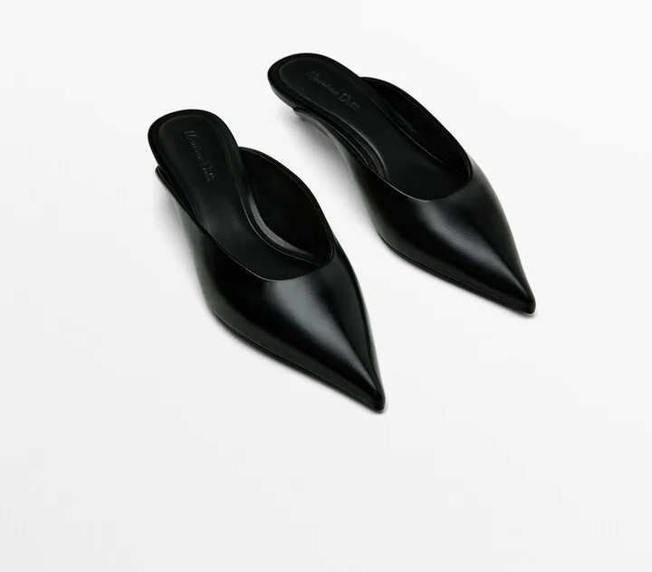 Heeled Mules With Pointed Toes - Image 3
