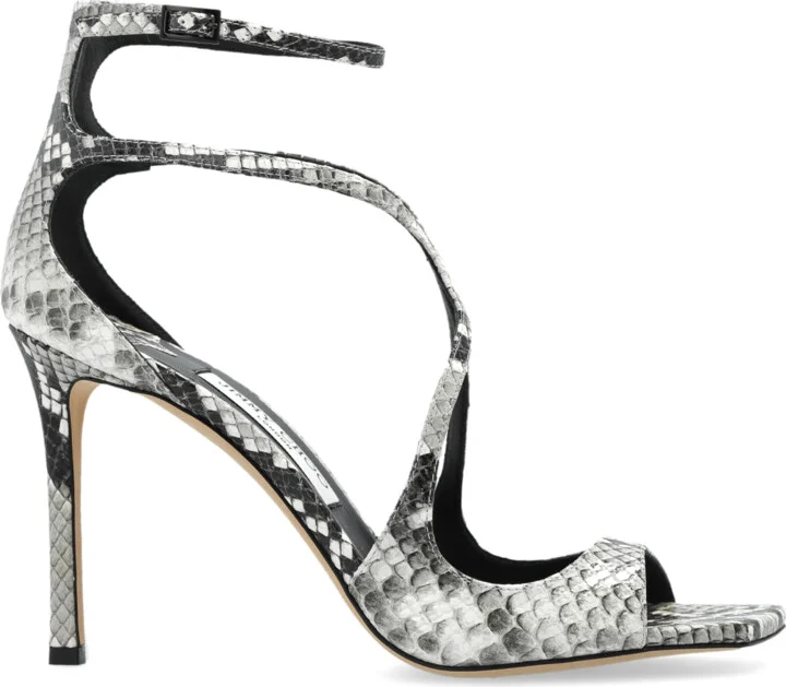 Heeled Sandals ‘Azia’, , - Black