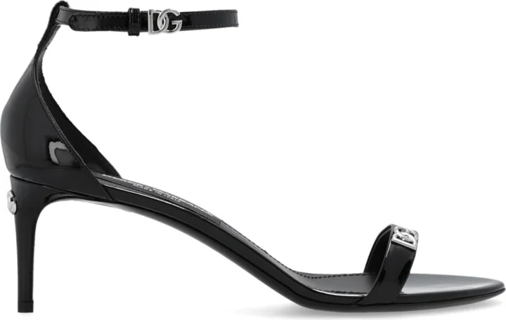 Heeled Sandals, , - Black