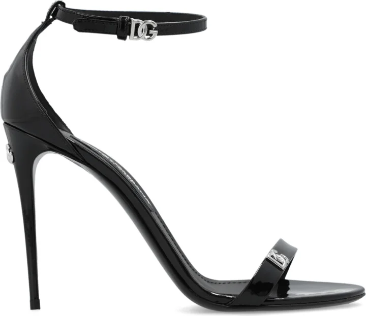 Heeled Sandals, , - Black