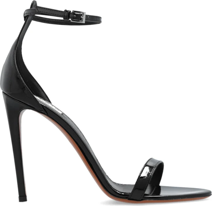 Heeled Sandals, , - Black