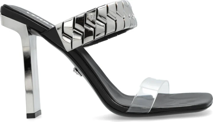 Heeled Sandals, , - Black