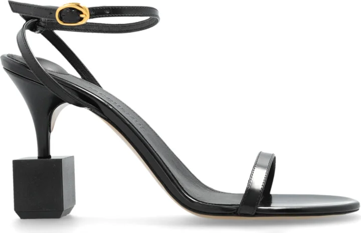 Heeled Sandals, , - Black