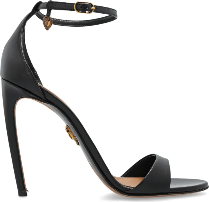 Heeled Sandals, , - Black
