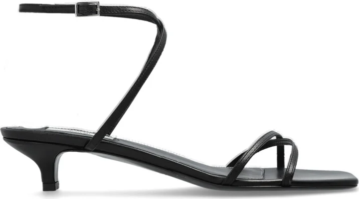 Heeled Sandals, , - Black