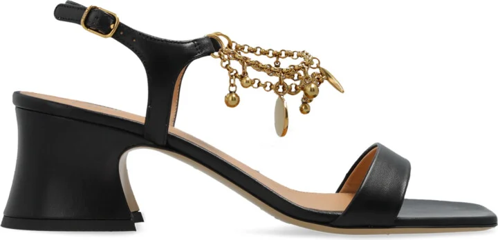 Heeled Sandals "Charms", , - Black