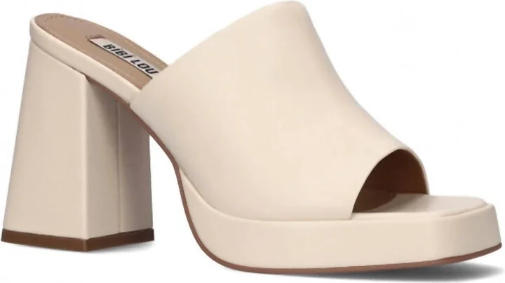Heeled Sandals In Off White