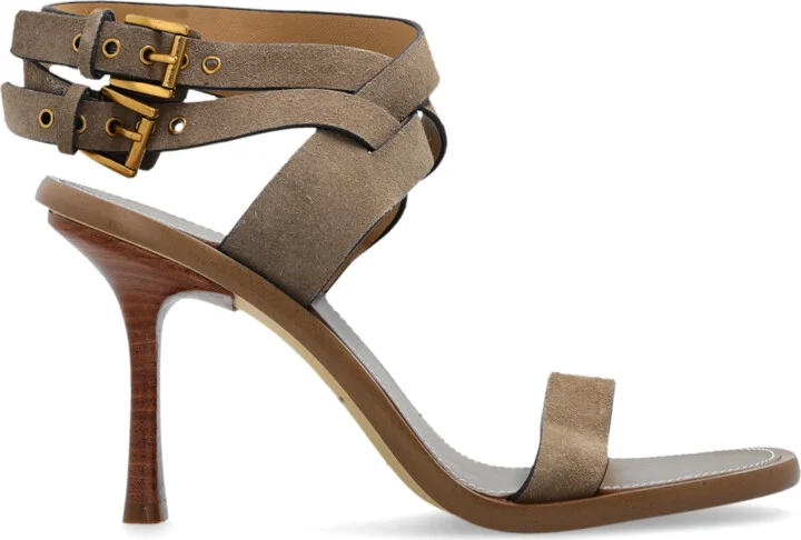 Heeled Sandals "Irene", , - Green