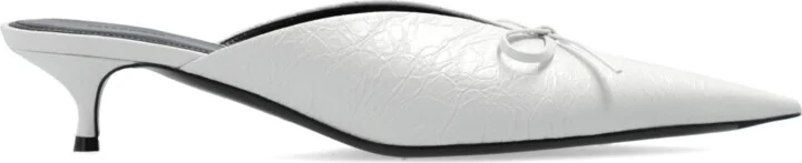 Heeled Sandals 'Knife Bow', , - White