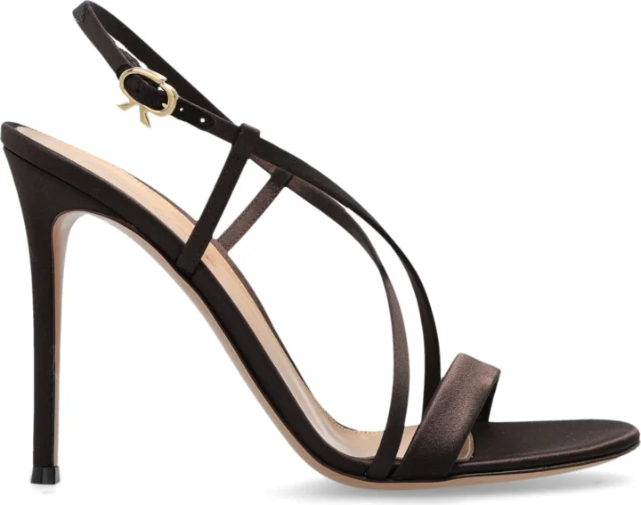 Heeled Sandals 'Larisse', , - Brown