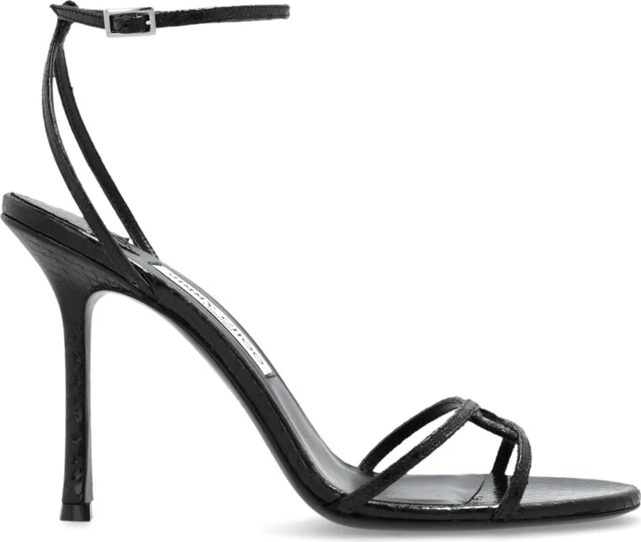 Heeled Sandals "Leo", , - Black