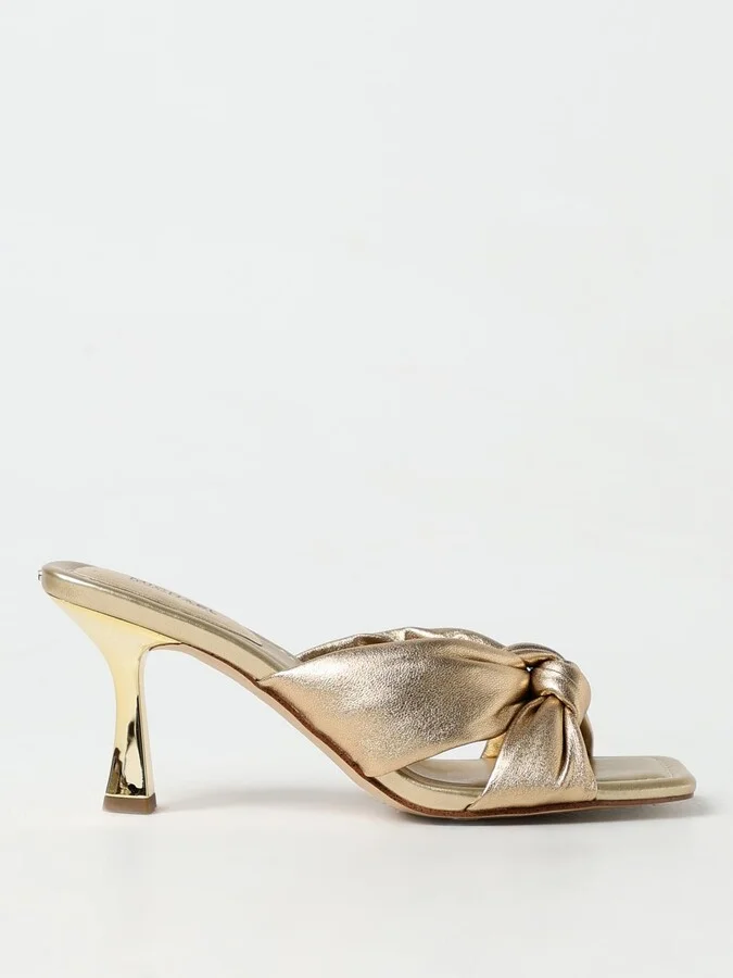 Heeled Sandals MICHAEL KORS Woman color Gold