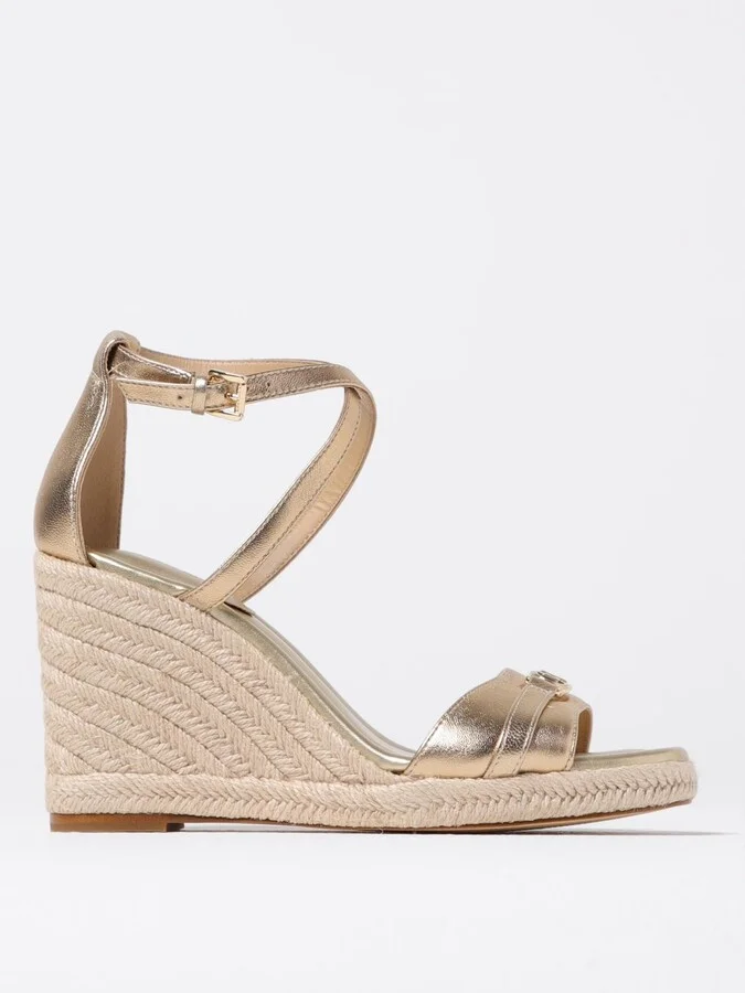 Heeled Sandals MICHAEL KORS Woman color Gold
