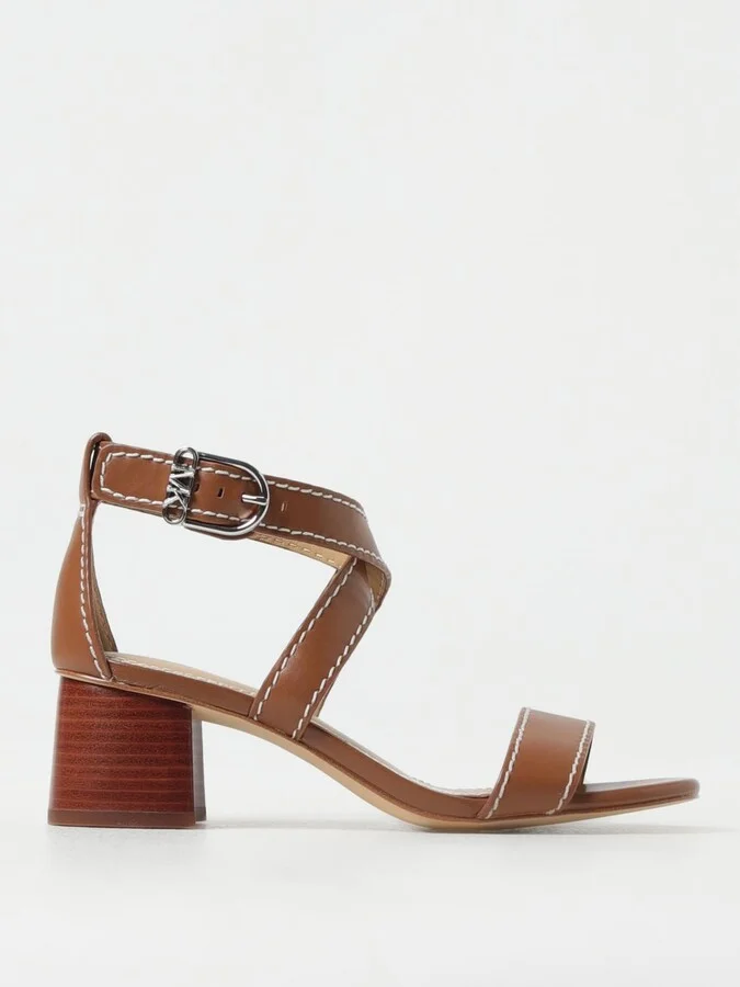 Heeled Sandals MICHAEL KORS Woman color Leather