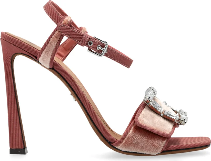 Heeled Sandals, , - Pink