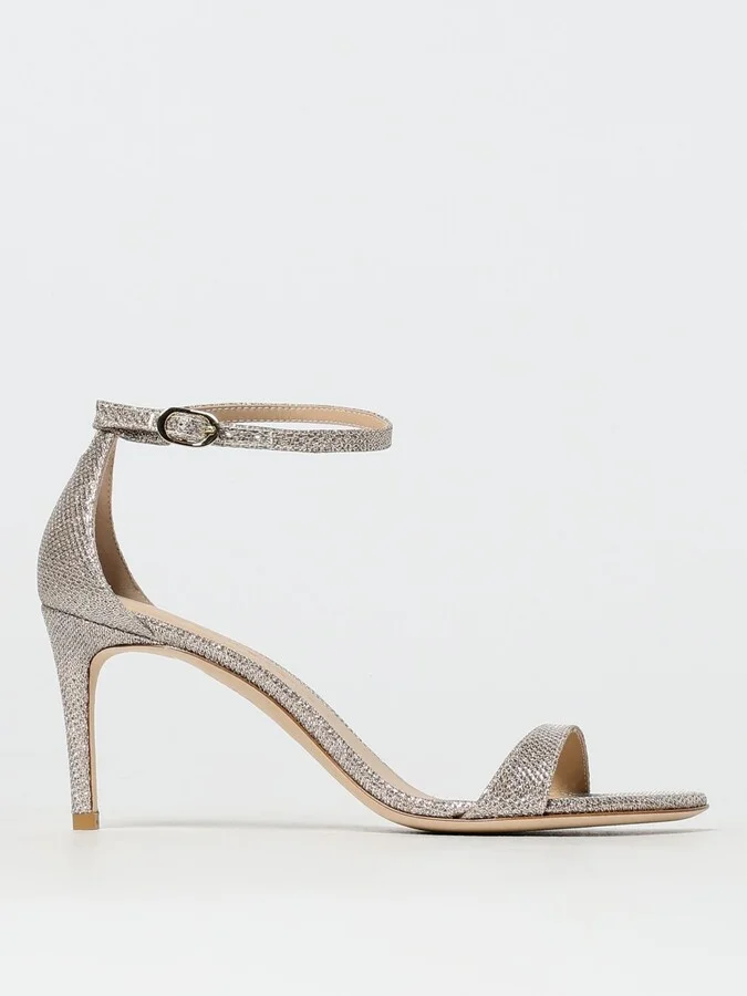 Heeled Sandals STUART WEITZMAN Woman color Champagne