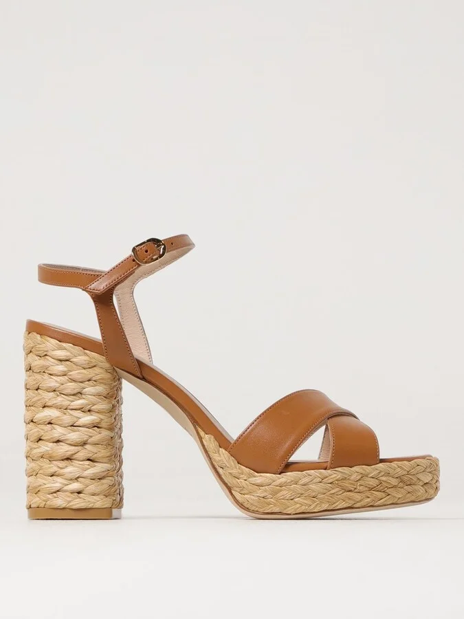 Heeled Sandals STUART WEITZMAN Woman color Leather