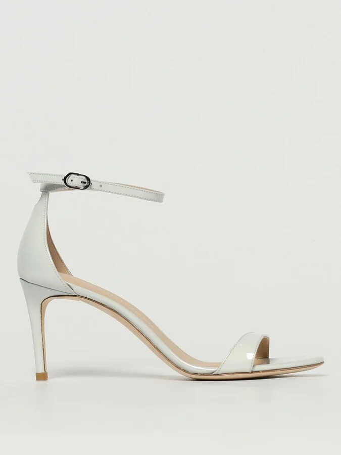 Heeled Sandals STUART WEITZMAN Woman color Pearl