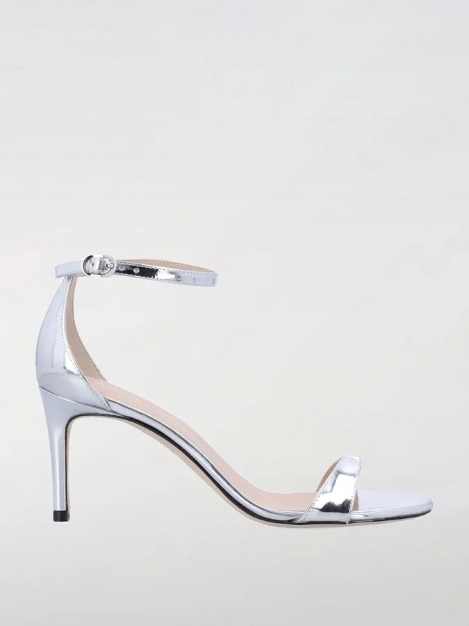 Heeled Sandals STUART WEITZMAN Woman color Silver