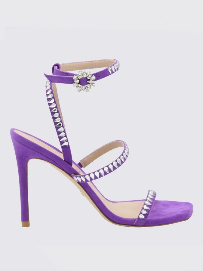 Heeled Sandals STUART WEITZMAN Woman color Violet