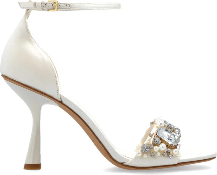 Heeled Sandals Treasure, , - Cream
