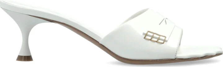 Heeled Sandals, , - White