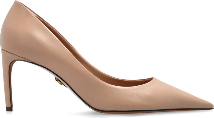 Heeled Shoes, , - Beige