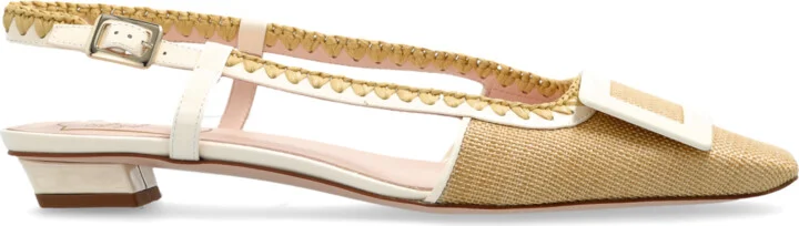 Heeled Shoes, , - Beige
