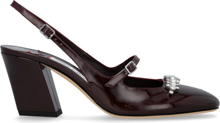 Heeled Shoes "Belinda", , - Burgundy