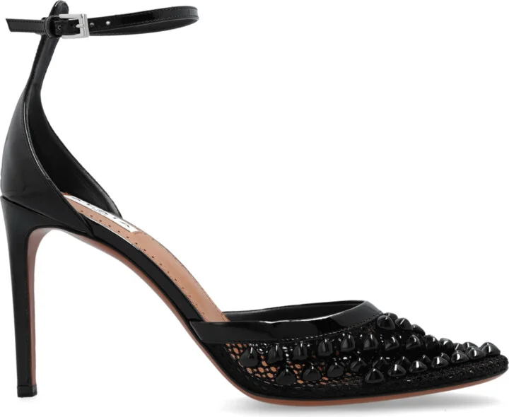 Heeled Shoes, , - Black