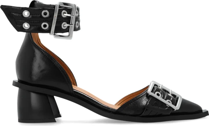 Heeled Shoes, , - Black