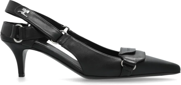 Heeled Shoes, , - Black