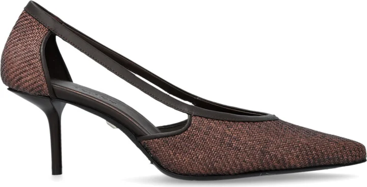 Heeled Shoes, , - Brown